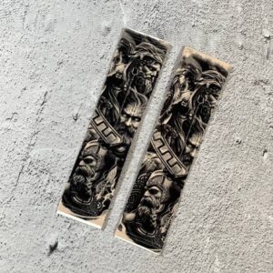 ساق دست طرح تتو مردانه طرح خدایان زئوس